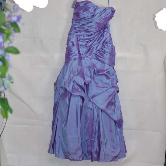 Rouched Purple Prom Dress SZ 16 Symphony of Venus - Picture 3 of 11